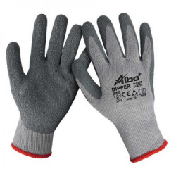 Albo Dipper bl zaštitne rukavice, pamuk/lateks, sive boje veličina 10 ( 1010420158301100 )