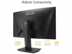 Asus tuf VG27VQM 27"/VA,zakrivljen/ 1920x1080/240Hz/ 1ms MPRT/HDMIx2,DP,USB/freesync/visina monitor ( 90LM0510-B03E70 )  - Img 3