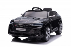 Audi E-tron Sportback Licencirani automobil sa kožnim sedištem i mekim gumama - Crni