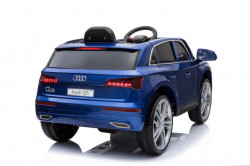 Audi Q5 2019 Licencirani auto na akumulator sa kožnim sedištem i mekim gumama - Plavi - Img 2