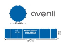 Avenli Frame Plus Round Clearview bazen 427x84cm - Img 6