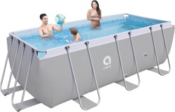 Avenli Porodični bazen 400x200x99 SET sa merdevinama, pumpom, čeličnom konstrukcijom - Img 3