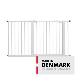 BabyDan Premier sigurnosna ogradica Extra Wide 126–132 cm bela, Safety gate bez bušenja ( 20010 )