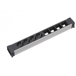 Bachmann CONFEREN/TOP FRAME napojni modul 4x šuko+4x prazno mesto ( 909.007 )