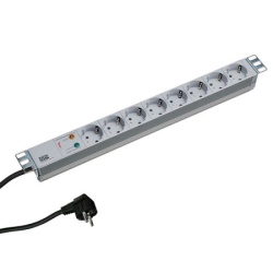 Bachmann PDU Basic ALU 19" 1U 8xšuko sa prenap.zaštitom 16A, kabl 2m ( 333.404 )