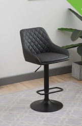 Barska stolica 620158 Tamo siva /crna metalna baza 480x510x890(1100)mm ( 776-044 )