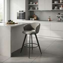 Barska stolica Coco Siva/Crne noge 550x440x960mm ( 776-074 )