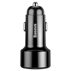 Baseus Autopunjač Usb A/Type C PD+QC Led display 45W crna ( 999912 )-2