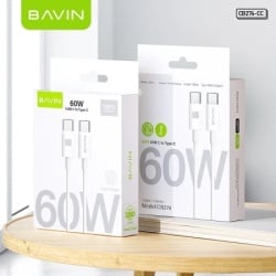 Bavin kabl 60W Type C na Type C 1m bela ( 90125 )-6