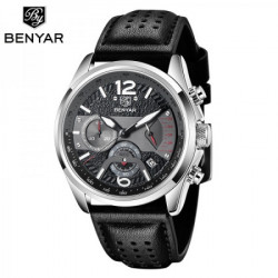 Benyar 5171 black muški sat sa kožnom narukvicom - Img 2