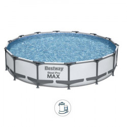 Bestway bazen za dvoriste Max čelični ram i filter pumpa 305x76 cm ( 56408 ) - Img 1