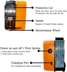 Binxin TIJ 12.7 MM MINI štampač-3