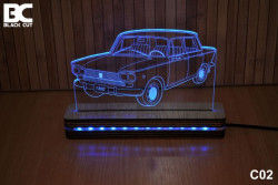 Black Cut 3D Lampa jednobojna - Lada ( C02 ) - Img 5