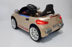 BMW 2 Auto na akumulator sa kožnim sedištem i mekim gumama - Zlatni - Img 5