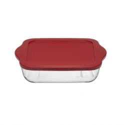 Borcam četvrtasti sa plastičnim poklopcem 256x220mm 1950cc