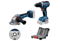 Bosch GSR 18V-65 + GWS 18V-11 + 45-delni set bitova, akumulatorski set ( 0615A50091 )