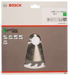 Bosch list kružne testere optiline wood 165 x 30 x 2,6 mm, 36 165 x 30 x 2,6 mm, 36 ( 2608640603 )