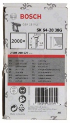Bosch Ravni ekser sa upuštenom glavom SK64 20G 38 mm pocinkovana ( 2608200529 )