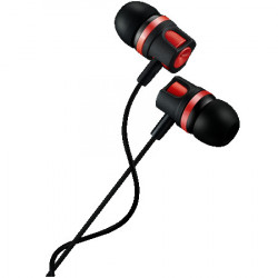 Canyon EP-3 stereo earphones with microphone, Red ( CNE-CEP3R )