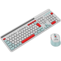 Canyon hset-w5 en/ad keyboard+mouse wireless white ( CNS-HSETW5WT-AD ) -5