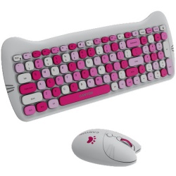 Canyon HSET-W6 EN/AD Keyboard+Mouse Kitty Edition AAA+?? Wireless Pink ( CNS-HSETW6PK-AD ) -4