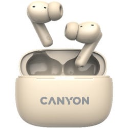 Canyon OnGo TWS-10 ANC+ENC, Bluetooth Headset, Beige ( CNS-TWS10BG )  - Img 1