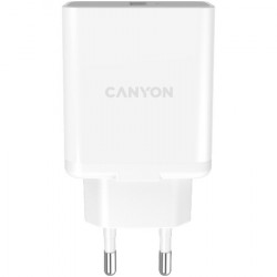 Canyon, QC3.0 36W WALL charger with 1-USB A QC3.0 36W white ( CNE-CHA36W01 )  - Img 1