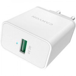 Canyon, QC3.0 36W WALL charger with 1-USB A QC3.0 36W white ( CNE-CHA36W01 )  - Img 4