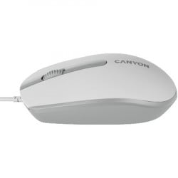 Canyon wired optical mouse with 3 buttons White grey ( CNE-CMS10WG )  - Img 3