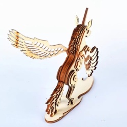 Čarolijashop 3d drvena slagalica - jednorog ( 727)-4