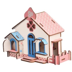 Čarolijashop 3d drvena slagalica - KUĆA OD ČOKOLADE ( 709)-1