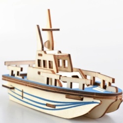 Čarolijashop 3d drvena slagalica - Mali brod ( 309)-5