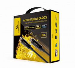 CCBP-HDMI-AOC-80M-02 Gembird Active Optical (AOC) High speed HDMI cable with Ethernet Premium 80m - Img 1