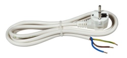 Commel prikljucni kabl 16a 250v 3500w 3m, beli h05vv-f 3g1,5 ( c0518 )