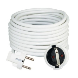 Commel produžni kabl - šuko h05vv-f 3g1,5 l=8m, beli ( c220-508x )