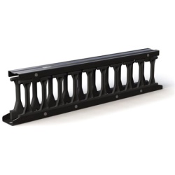 Conteg 19" Horizontalni HD Ranžirni panel kablova 1U, crni ( Hdwm-hm-1f )