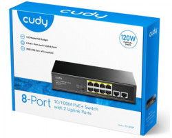Cudy FS1010P 8-Port 10/100M PoE+ Switch with 2 Uplink Ports - Img 2