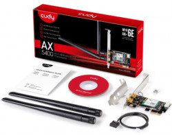 Cudy WE3000 AX3000 Wi-Fi 6 + Bluetooth5.2 PCI Express Adapter 2.4+5Ghz, 2x5dBi detachable antenna - Img 2