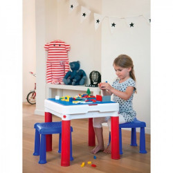 Curver sto dečiji constructable sa dve stolice set, crvena/plava/bela ( CU 227497 ) - Img 2