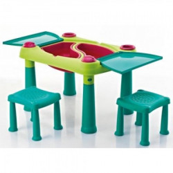 Curver sto dečiji sa dve stolice set, tirkizna/svetlo zelena ( CU 231593 )