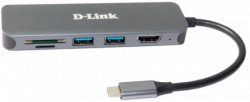 D-Link docking DUB-2327 6in1 USB-C - HDMI/USB3.0x2/CR/PD - Img 2