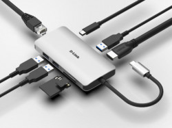 D-Link docking DUB-M810 8in1 USB-C - HDMI/USB3.0x2/CR/PD/GLAN - Img 4