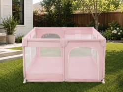 Delunaro dečija ogradica za igru sa dodatnom zaštitom 150x180x65cm ( KLK2612-Light-Pink )-3