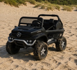 Dečiji auto na akumulator - Mercedes - unimog 4x4 Licencirani - Crni-1
