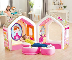 Dečiji komplet za dvorište ( Princess set 2 ) tobogan + Kućica na naduvavanje + fotelja i stočić - Img 4
