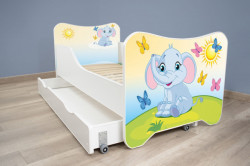 Dečiji krevet 160x80 cm happy kitty+fioka LITTLE ELEPHANT ( 7450 )