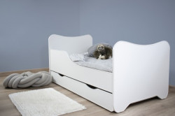 Dečiji krevet 160x80 cm happy kitty+fioka WHITE ( 7448 ) - Img 1