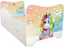 Dečiji krevet 160X80Cm happy Kitty + fioka unicorn sky ( 74043 ) - Img 2
