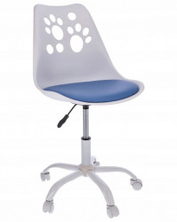 Dečja stolica JOY sa mekim sedištem - Belo/Plava ( CM-976863 ) - Img 1
