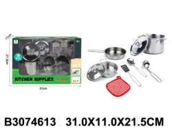 Dečji set sudova za kreativnu igru kuvanja i posluživanja hrane ( 461305k )